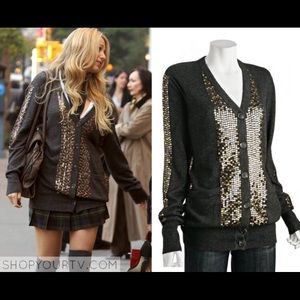 Nanette Lepore sequin cardigan xs
